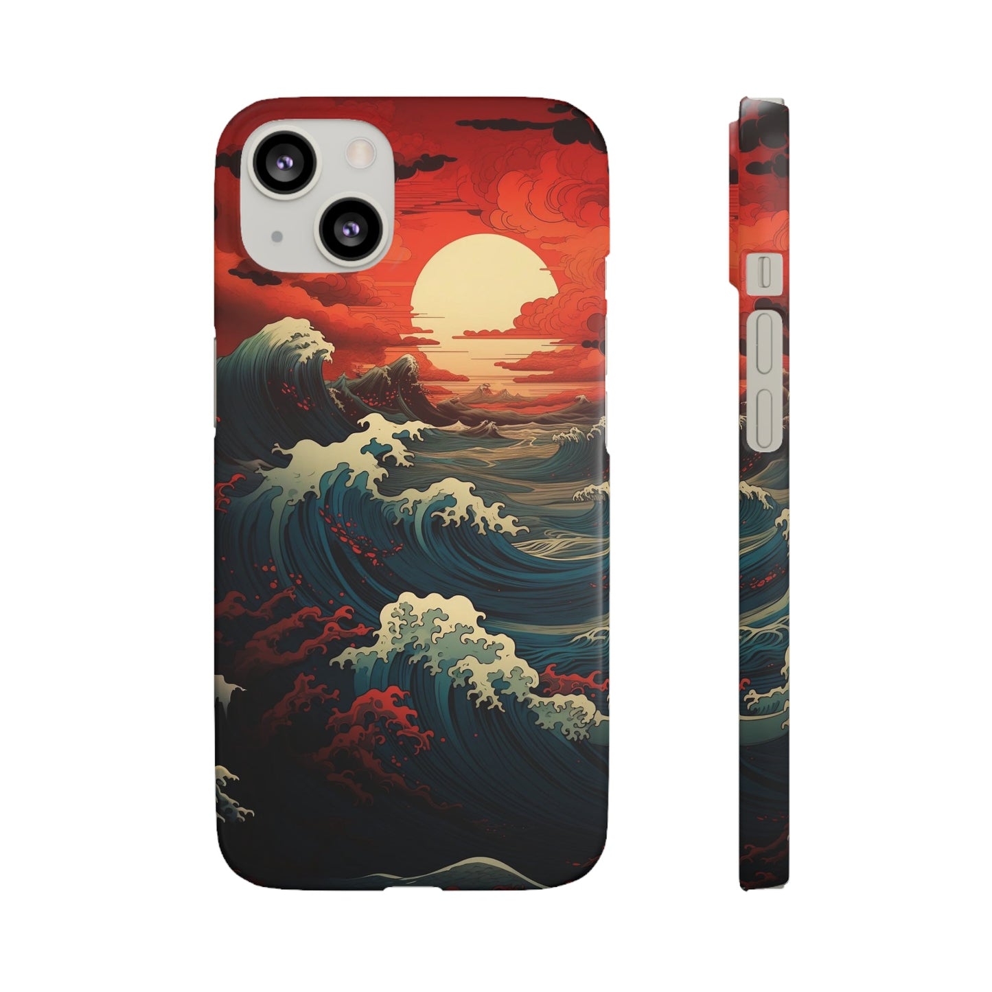 Crimson Wave | Snap Case