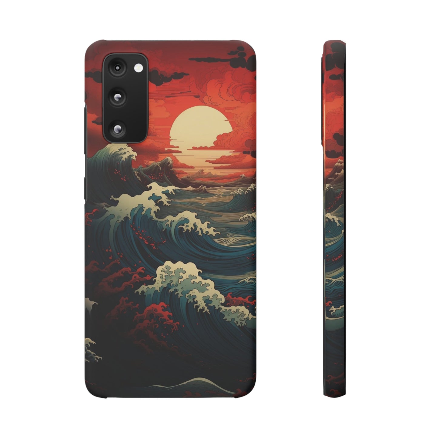 Crimson Wave | Snap Case