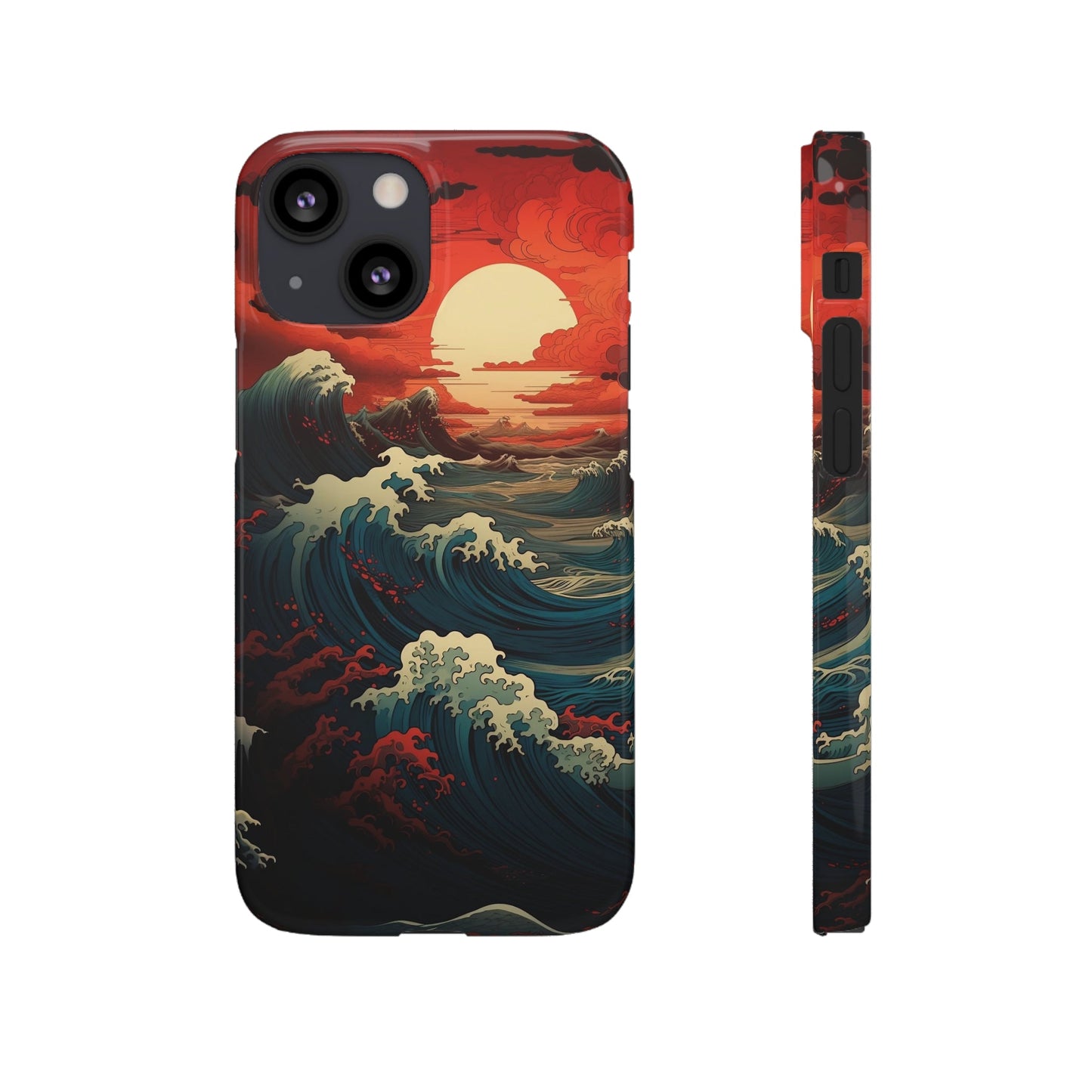 Crimson Wave | Snap Case