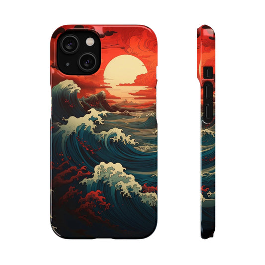 Crimson Wave | Snap Case