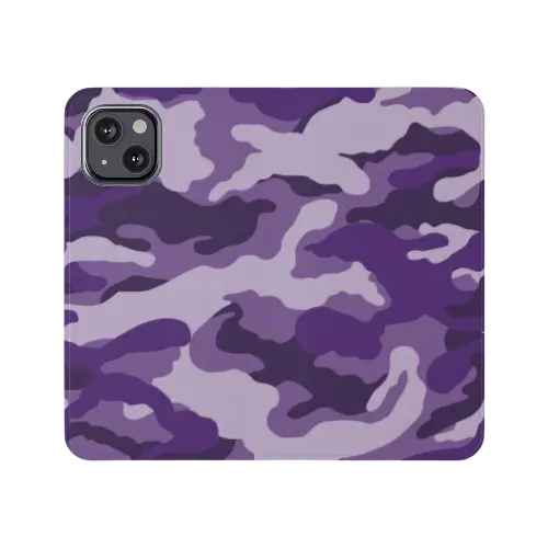 Grape Camouflage Wallet Phone Case