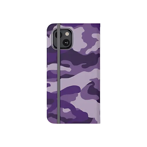 Grape Camouflage Wallet Phone Case