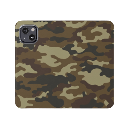 Hunter Camouflage Wallet Phone Case - open