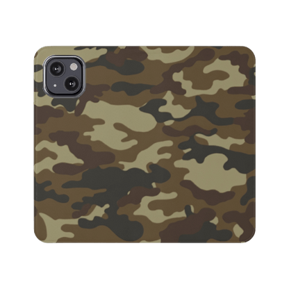 Hunter Camouflage Wallet Phone Case - open