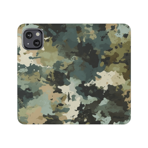 Watercolour Camouflage Wallet Phone Case