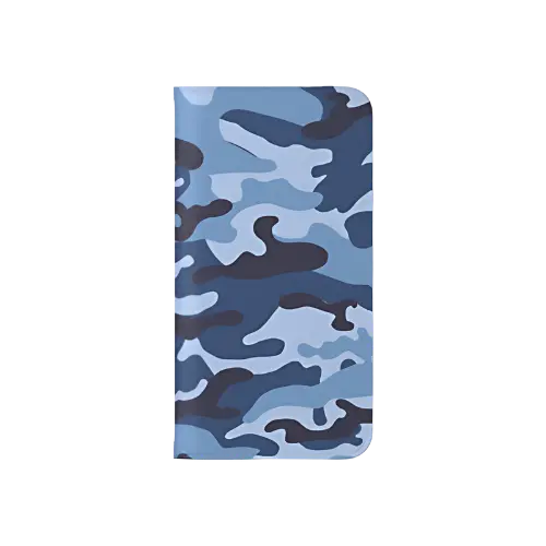 Wave Camouflage Wallet Phone Case - front