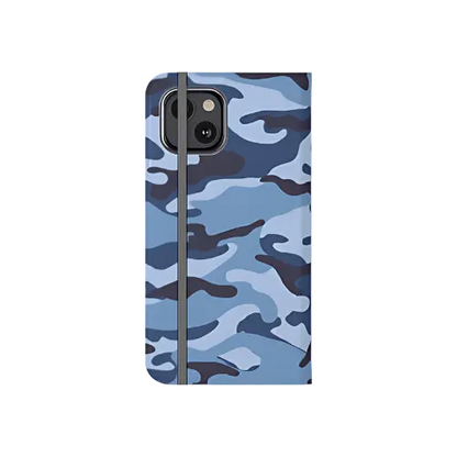 Wave Camouflage Wallet Phone Case - rear