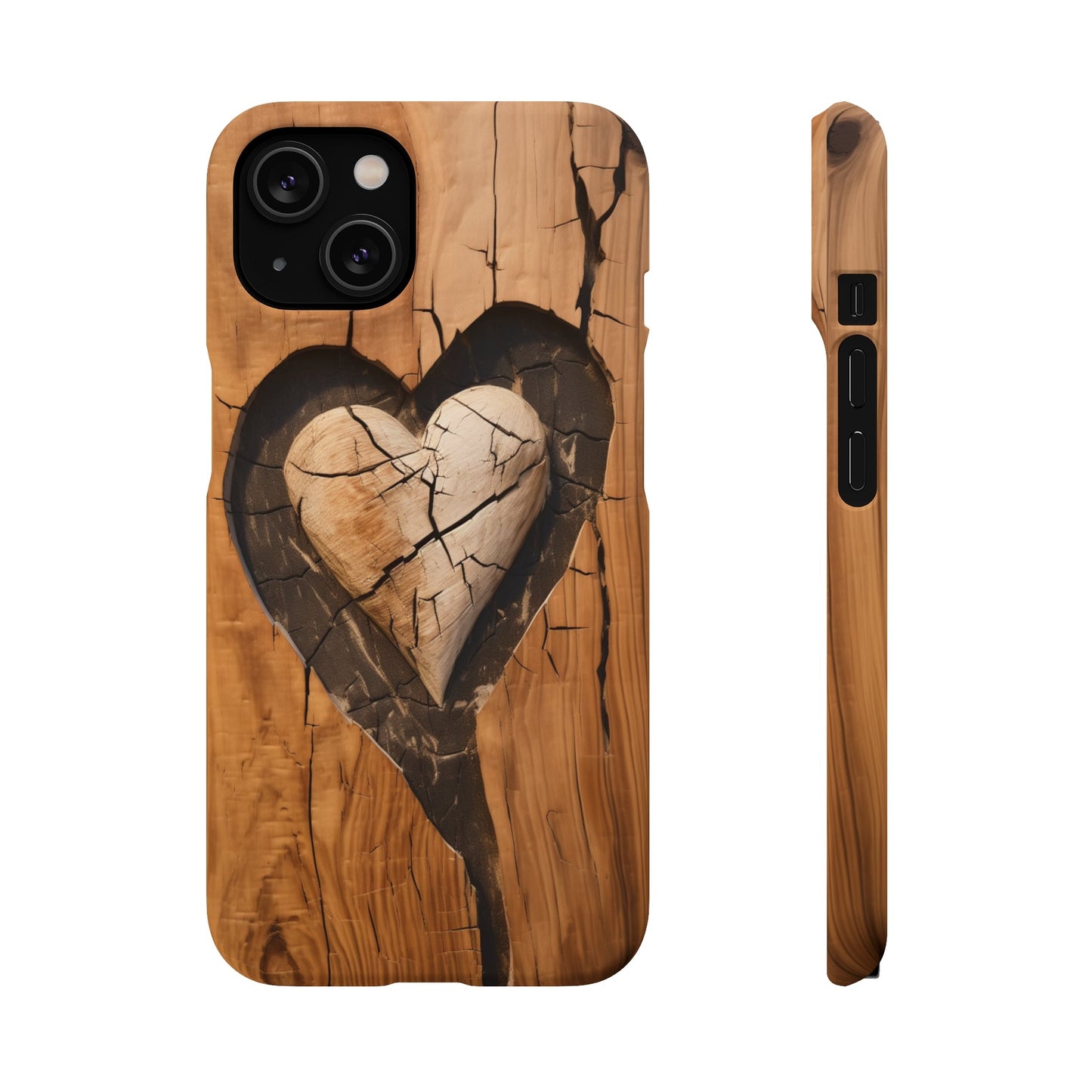 Wooden Heart | Snap Case