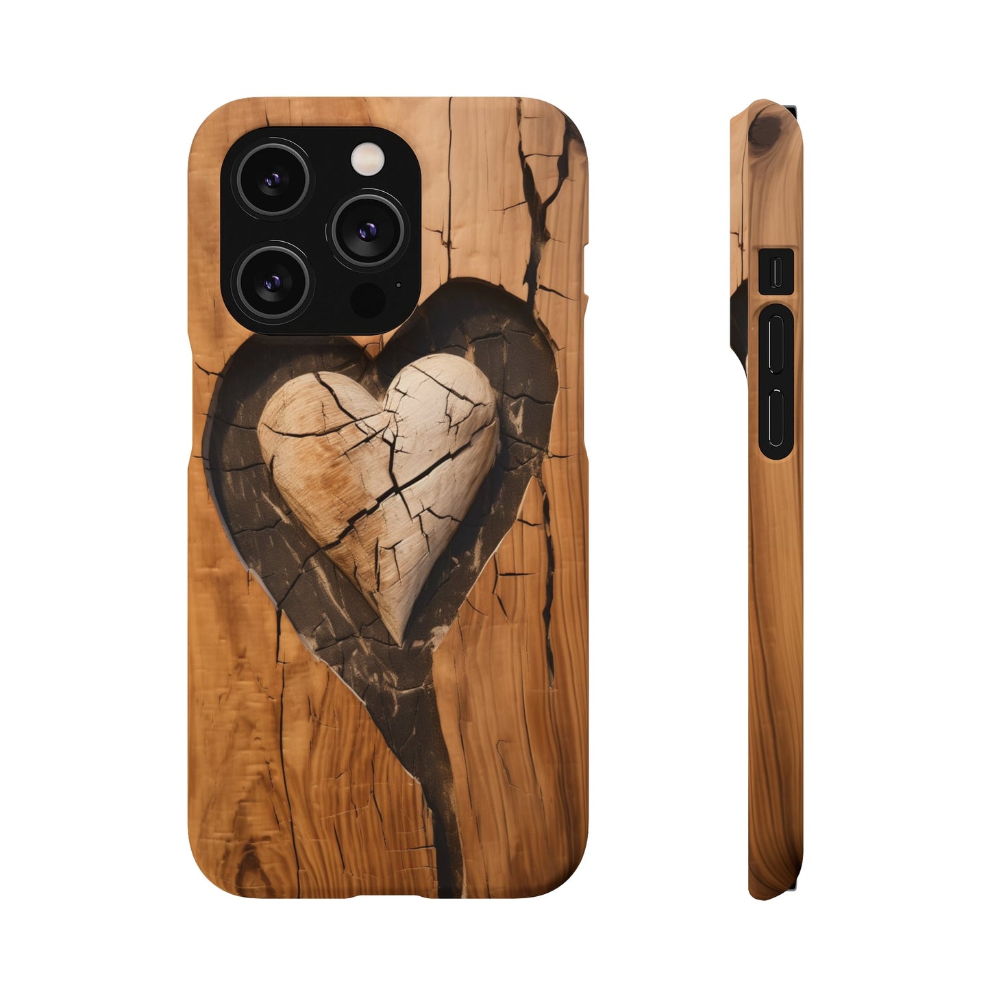 Wooden Heart | Snap Case