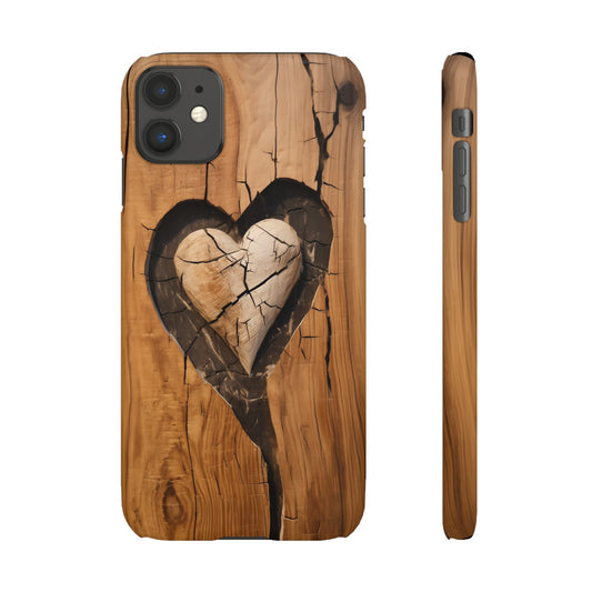 Wooden Heart | Snap Case