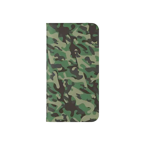 Woodland Camouflage Wallet Phone Case