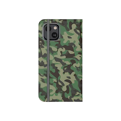 Woodland Camouflage Wallet Phone Case