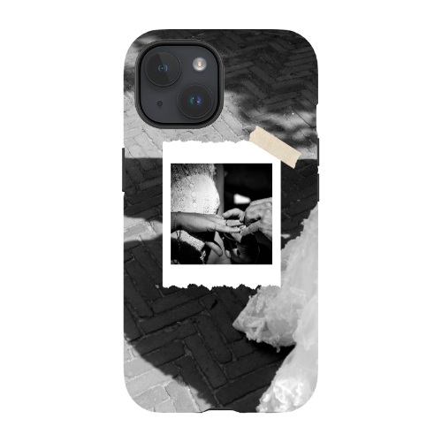 Dual Delight : coque de téléphone personnalisée avec photo et texte